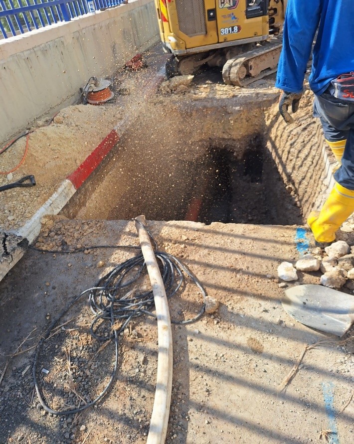 Hadera city — view after excavation