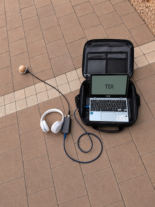 TDI field work — equipment setup